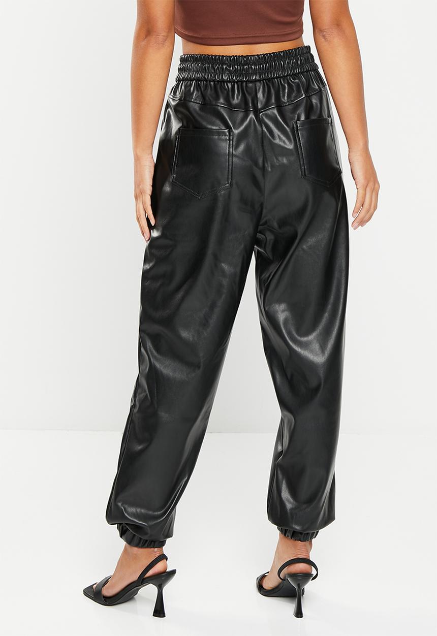 dailyfriday - Pu jogger - black