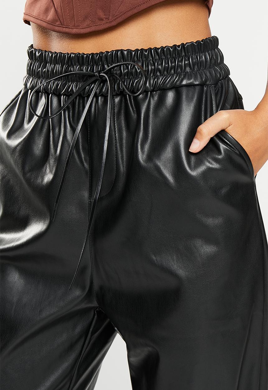dailyfriday - Pu jogger - black