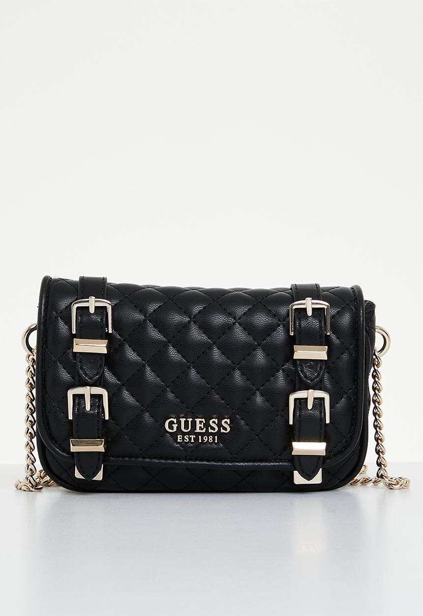 GUESS - Adam mini crossbody flap - black