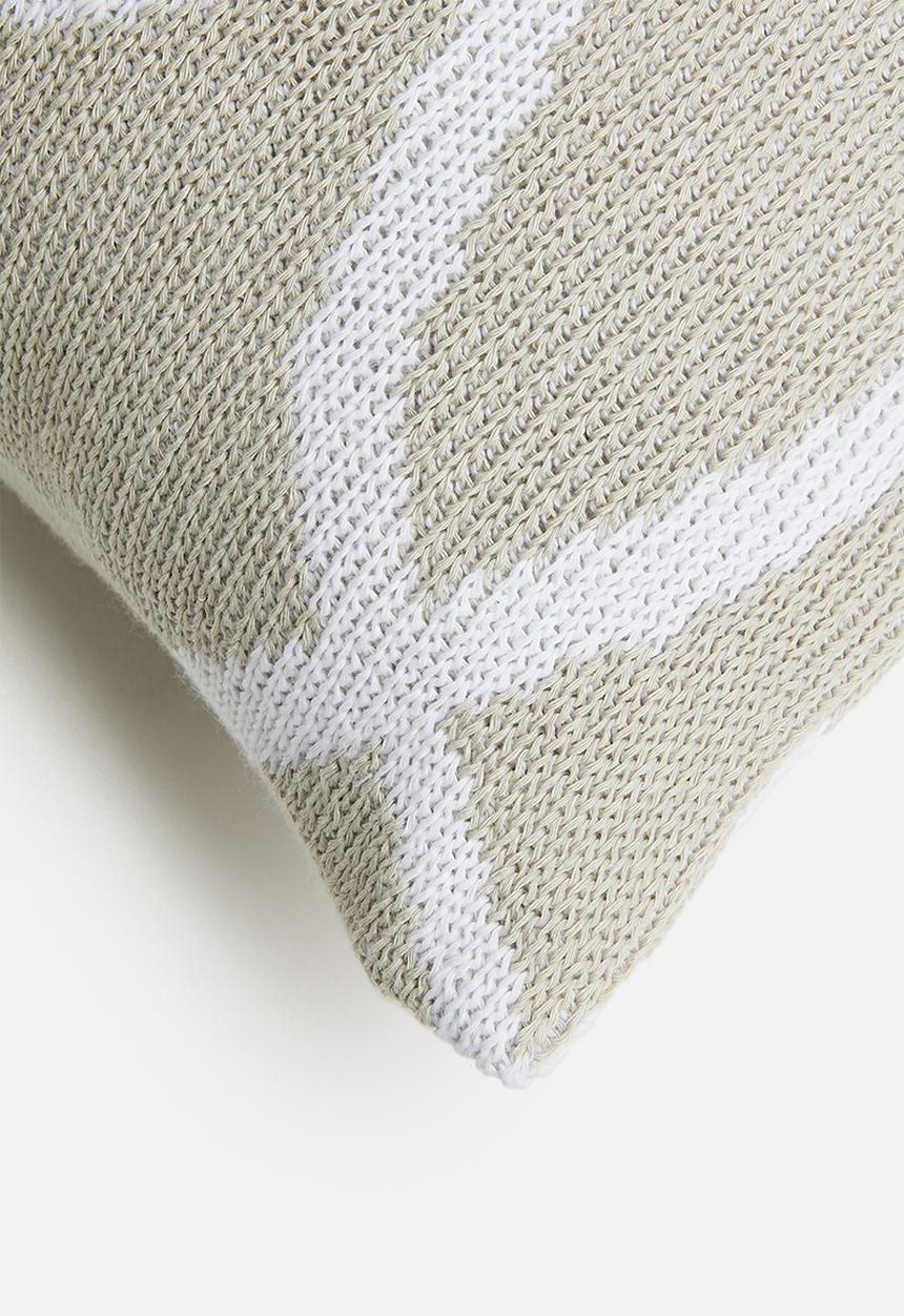 Sixth Floor - Spag knit cushion cover - grey