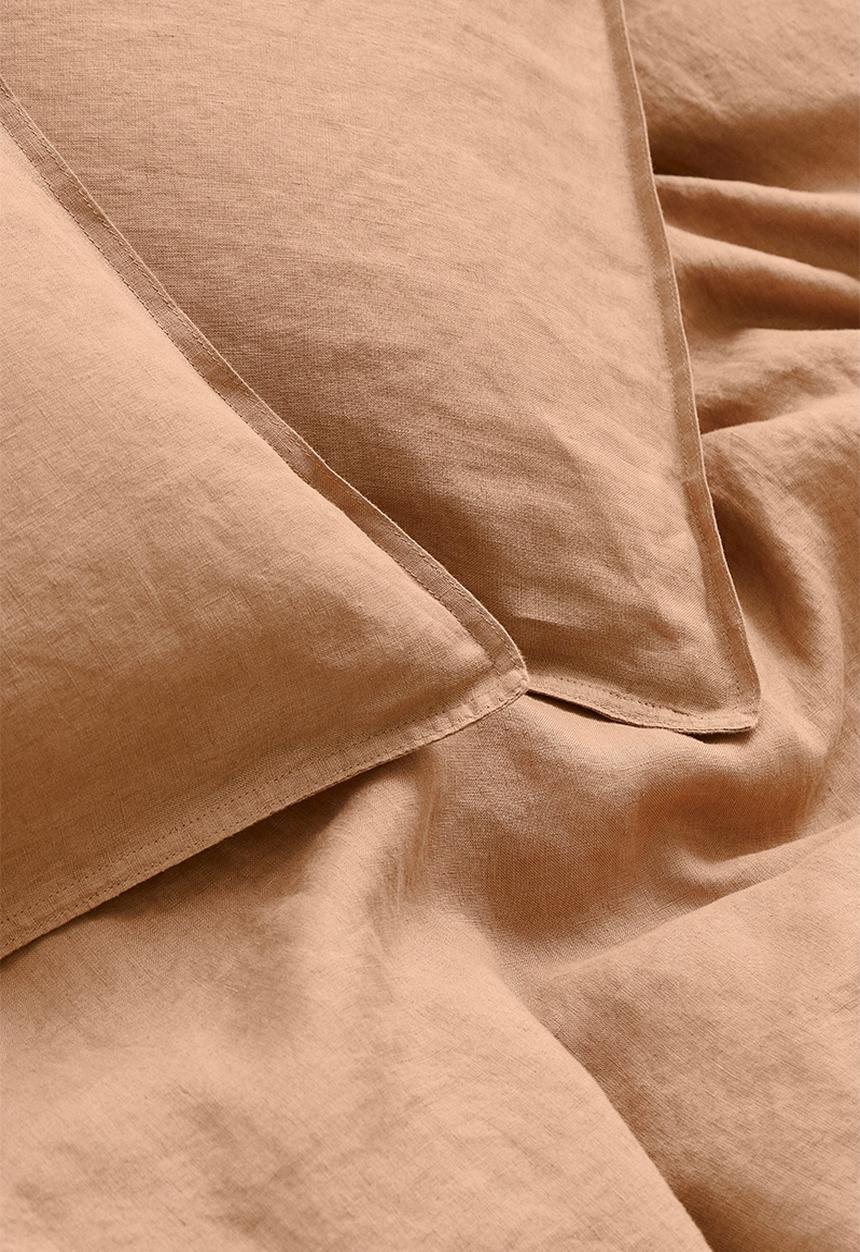H&M - Linen double/king duvet cover set - beige