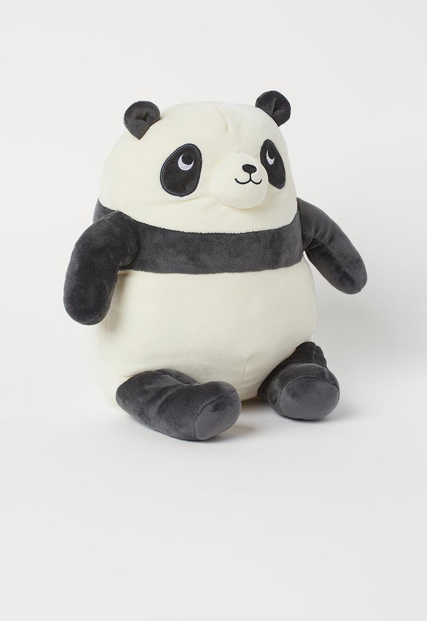 H&M - Extra-soft soft toy - white/black