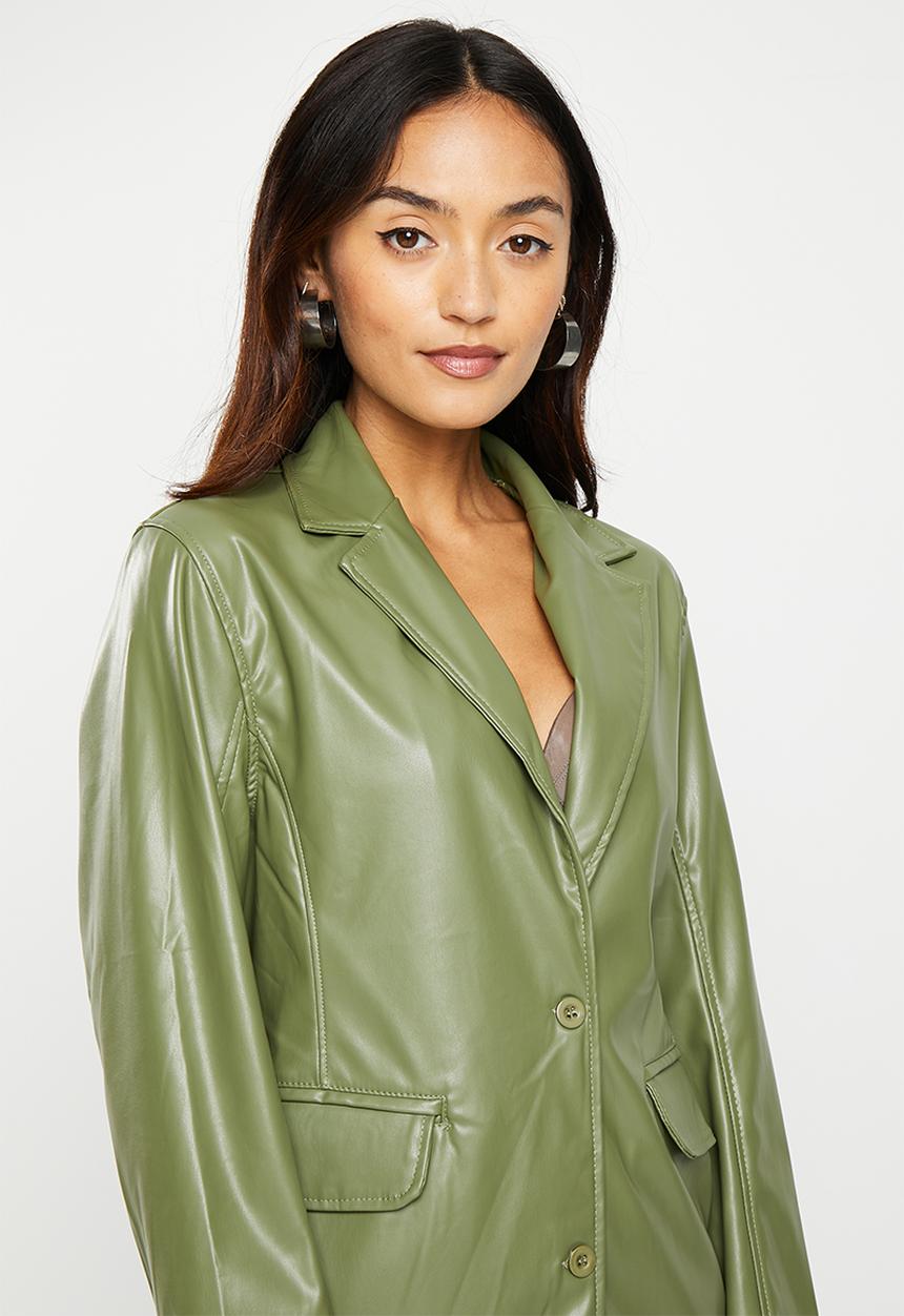 dailyfriday - Pu blazer - olive