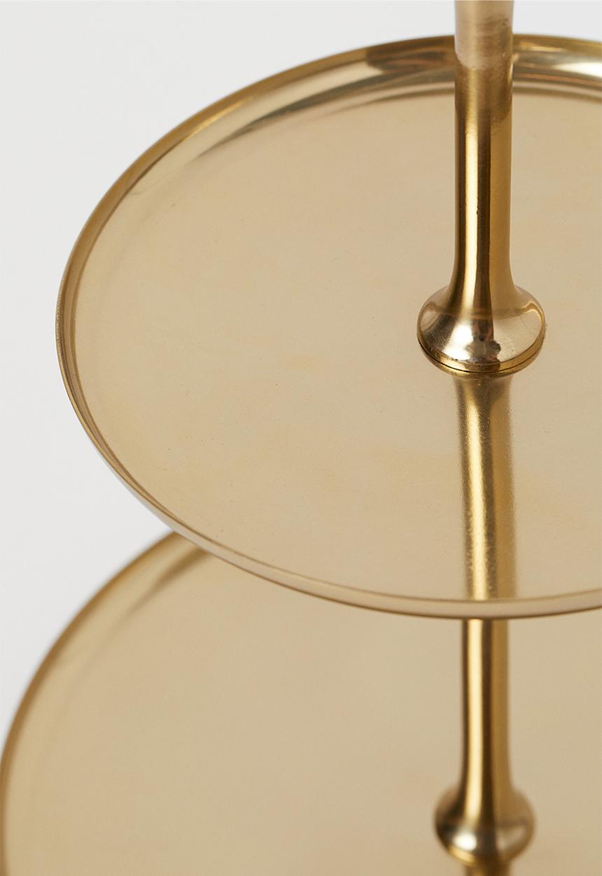 H&M - Metal cake stand - gold I