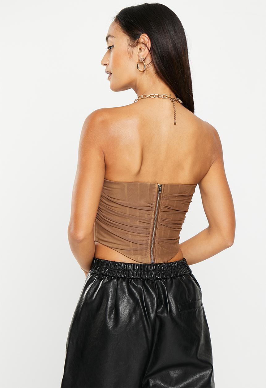 dailyfriday - Mesh corset - tan