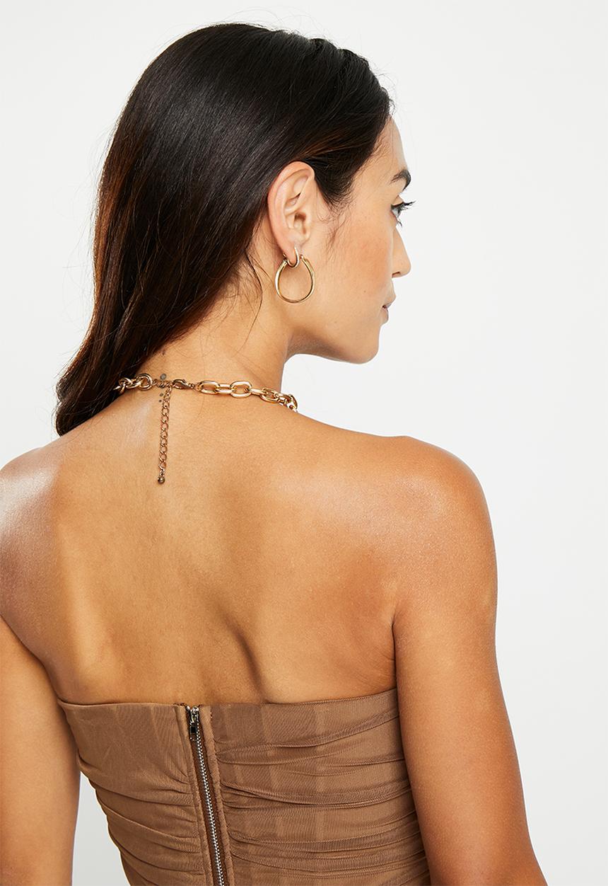 dailyfriday - Mesh corset - tan