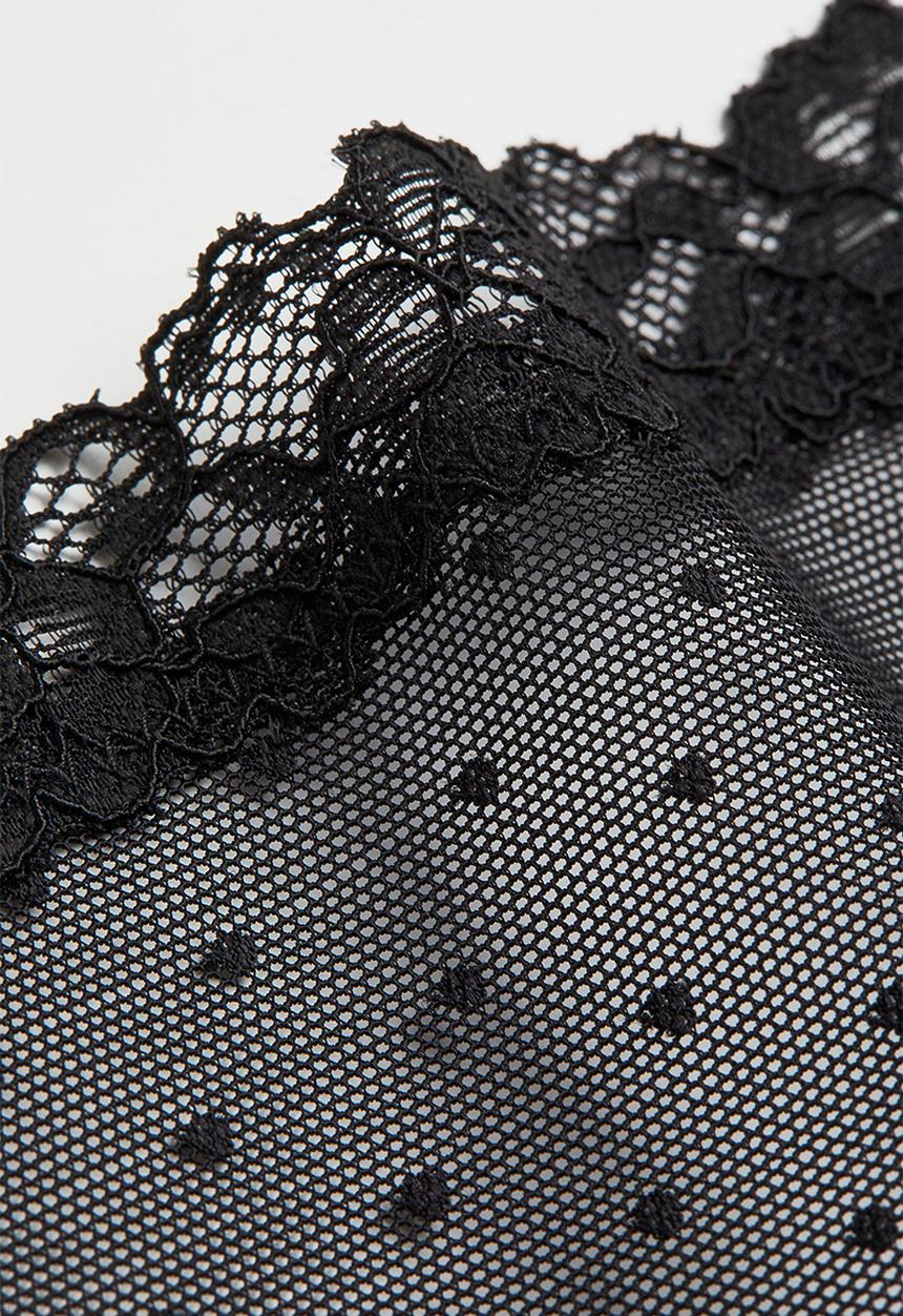 H&M - 2 Pack brazilian briefs - black/spotted 