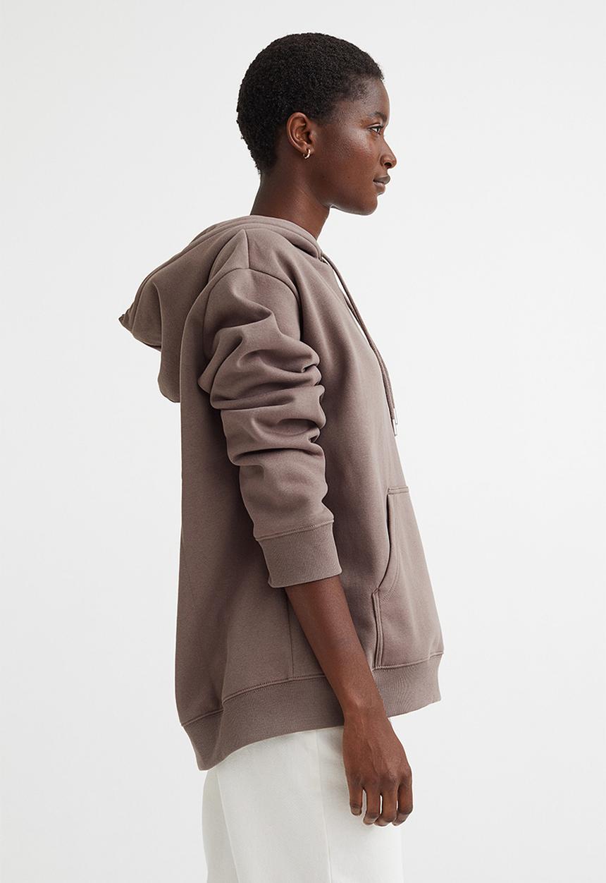 H&M - Hooded top - grey/beige