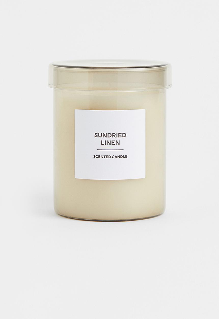 H&M - Scented candle in glass holder - beige