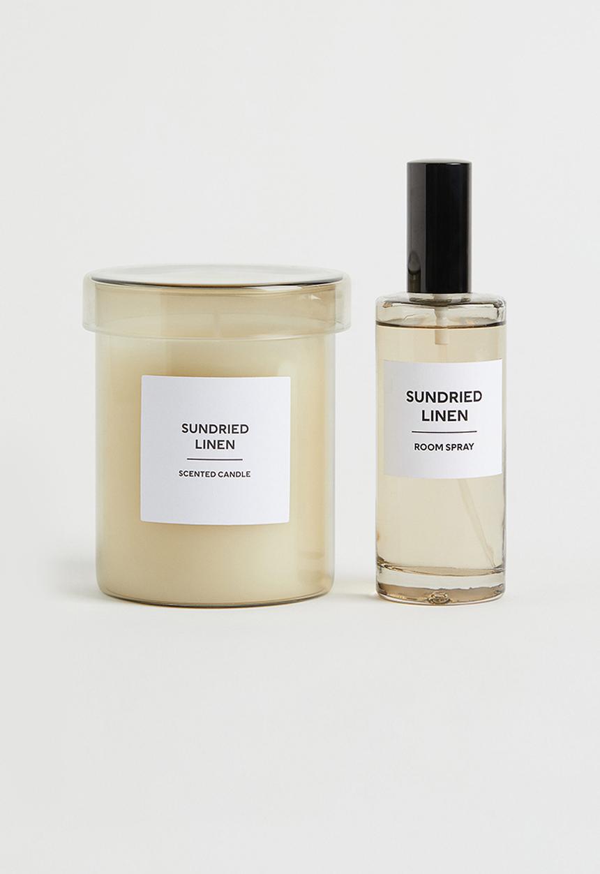 H&M - Scented candle in glass holder - beige