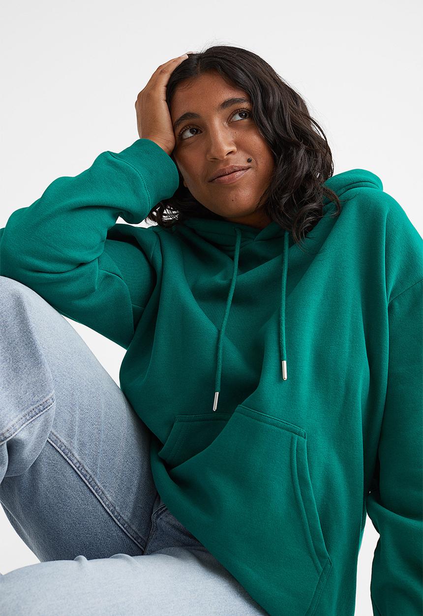 H&M - Hooded top - green