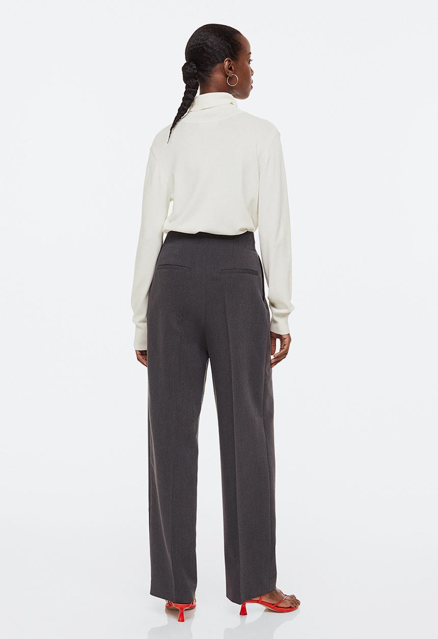 H&M - Fine-knit polo-neck jumper - white