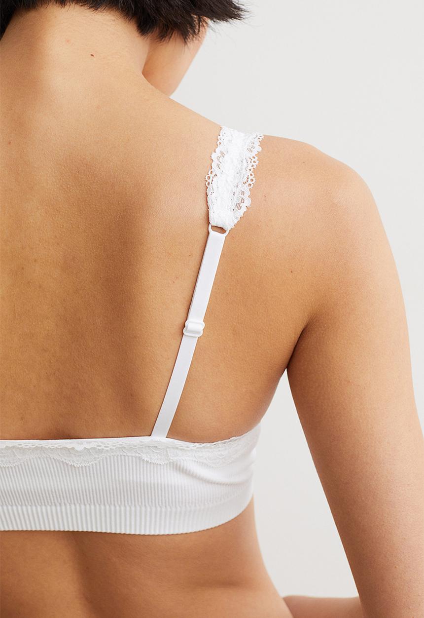 H&M - Seamless push-up bra - white