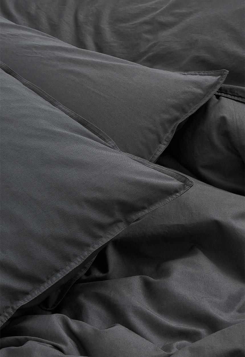 H&M - Double/king size cotton duvet cover set - grey