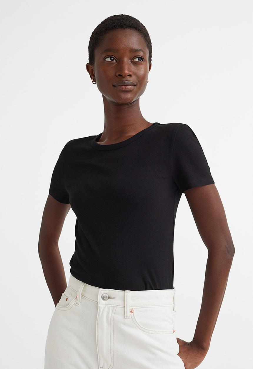 H&M - Jersey top - black