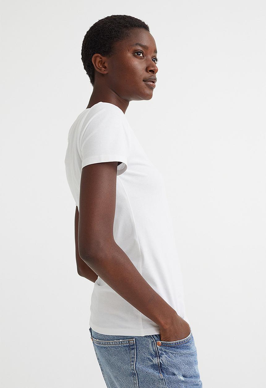 H&M - Jersey top - white
