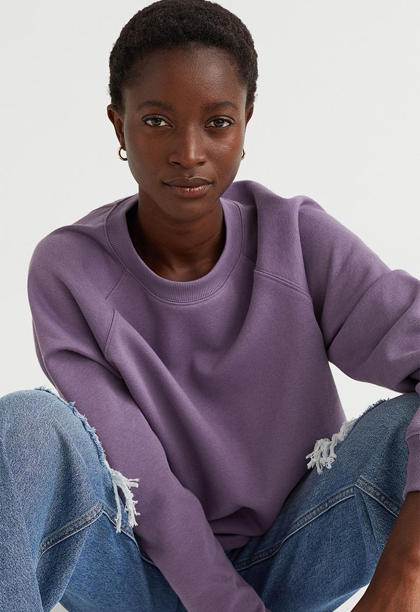 H&M - Sweatshirt - purple