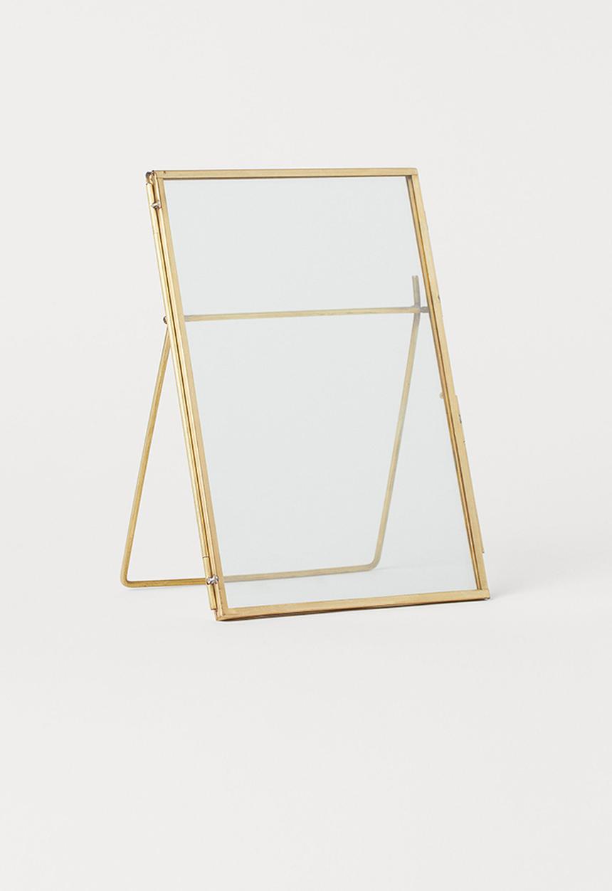 H&M - Metal photo frame - gold I