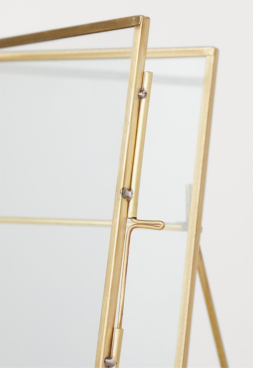 H&M - Metal photo frame - gold I