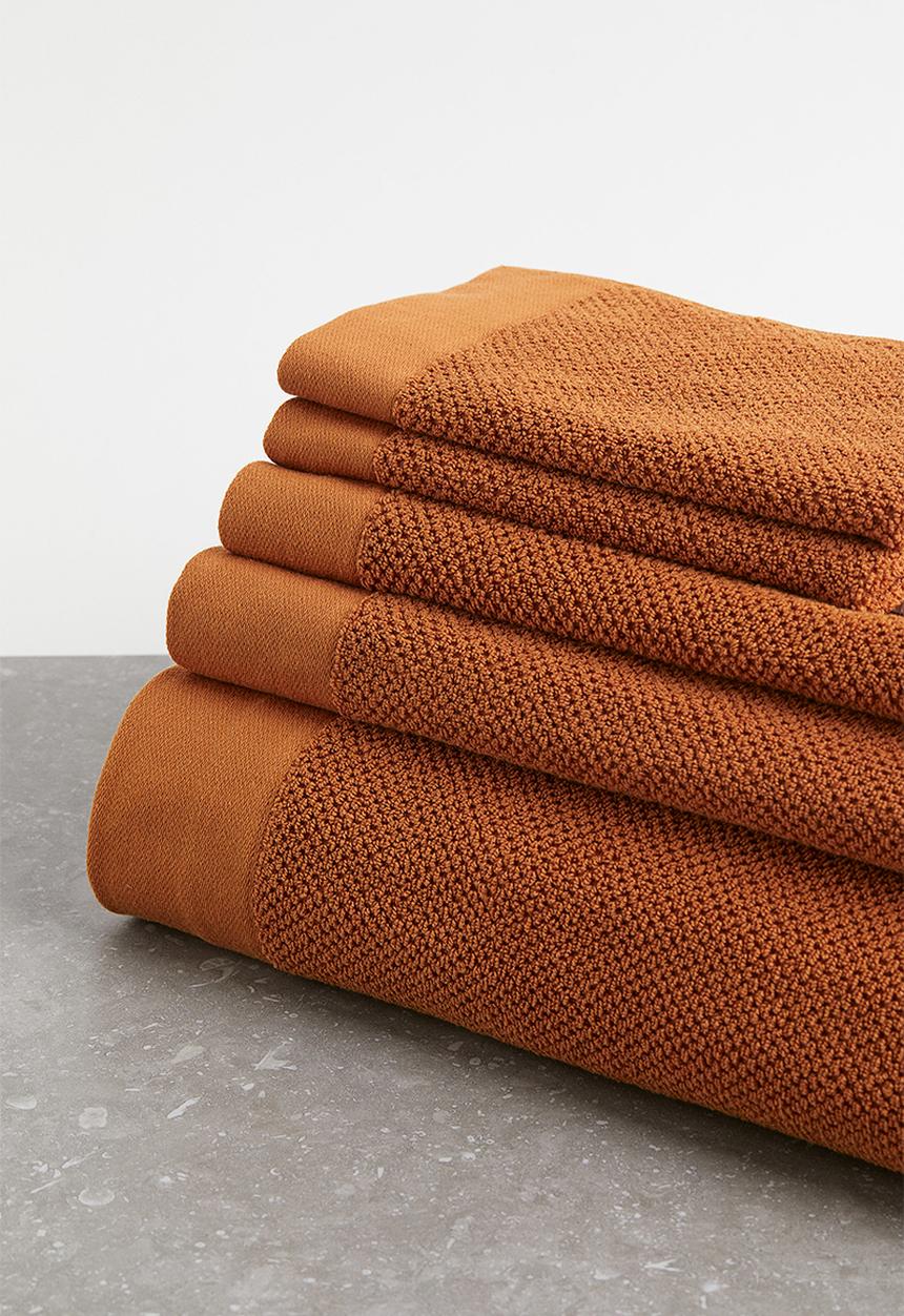 H&M - Cotton terry bath towel - brown