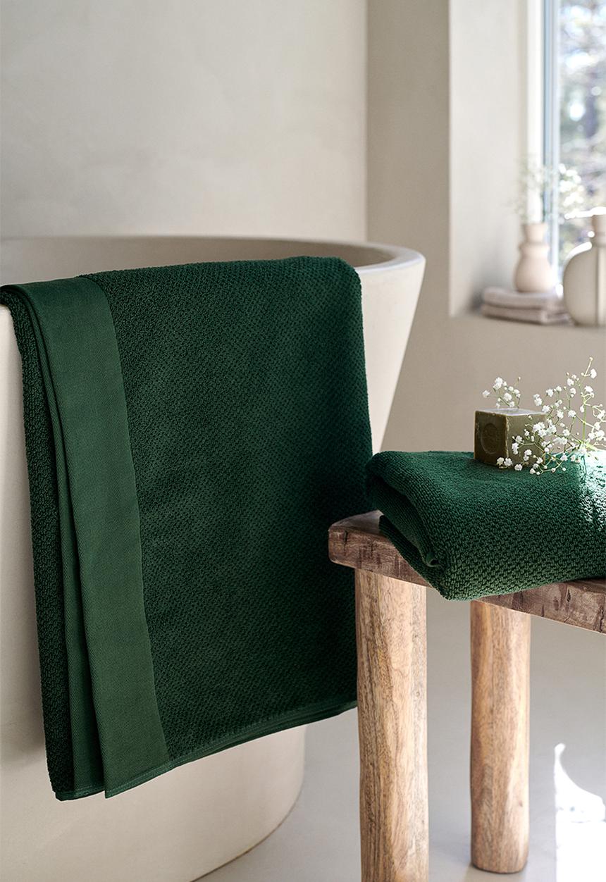 H&M - Cotton terry bath towel - green
