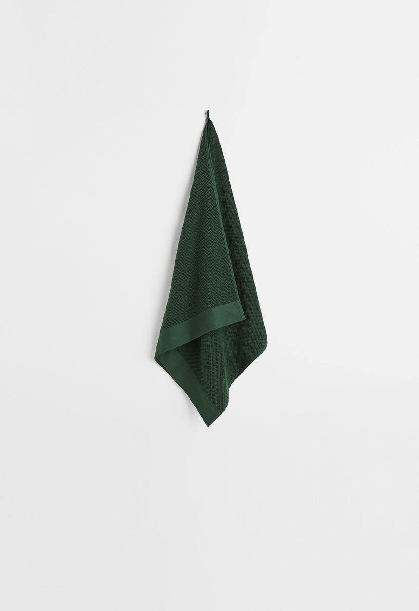 H&M - Cotton terry bath towel - green