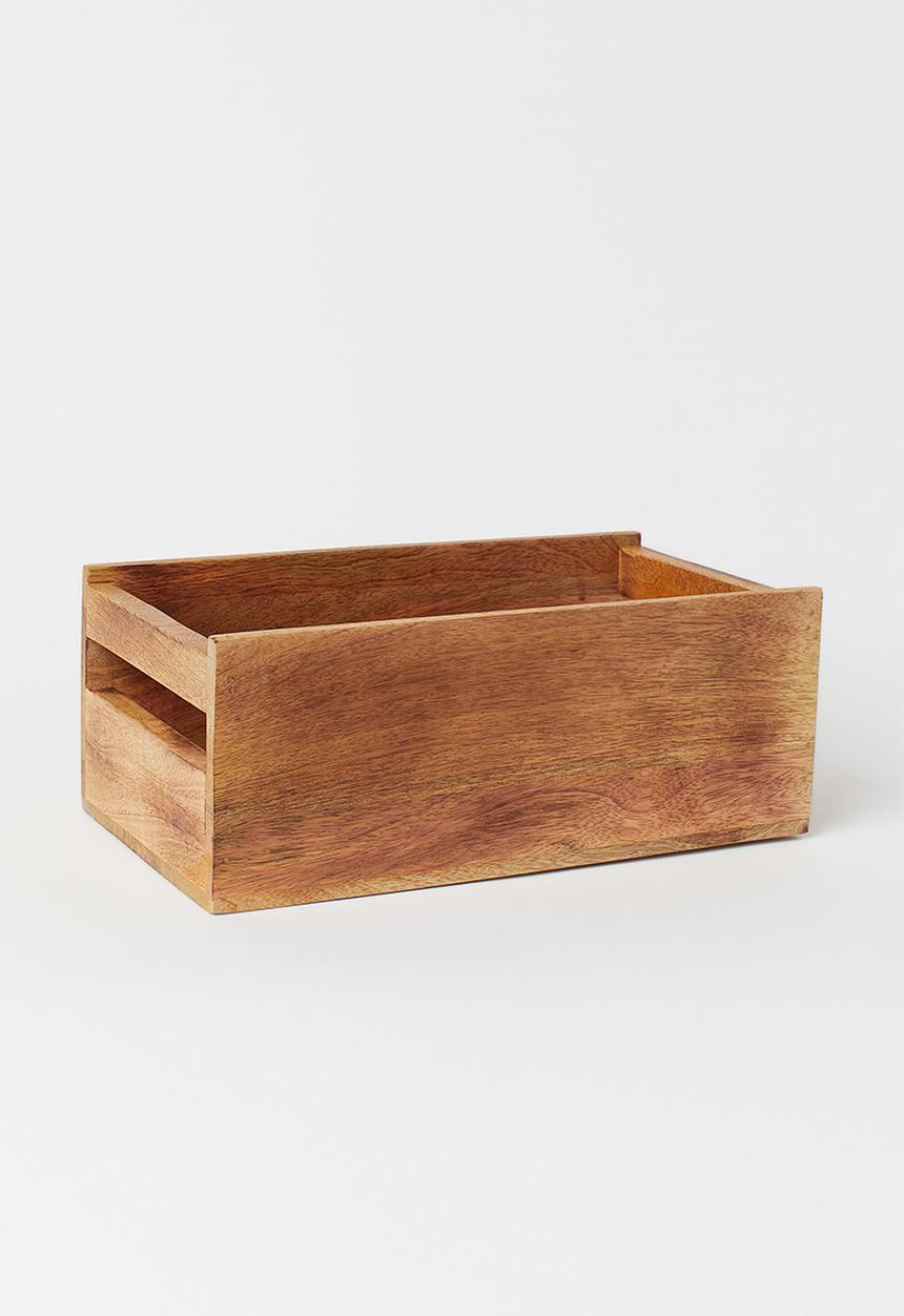H&M - Large wooden spice box - brown
