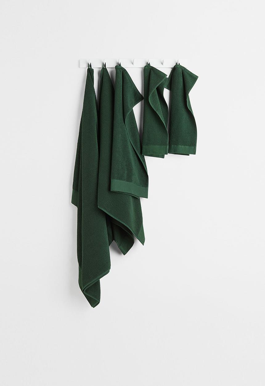 H&M - Cotton terry hand towel - green