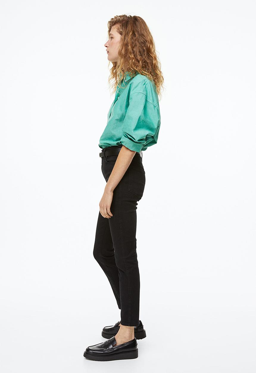H&M - Skinny high ankle jeans - black