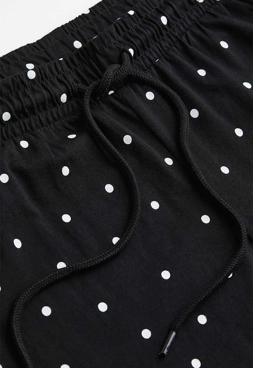 H&M - Pyjama bottoms - black/spotted