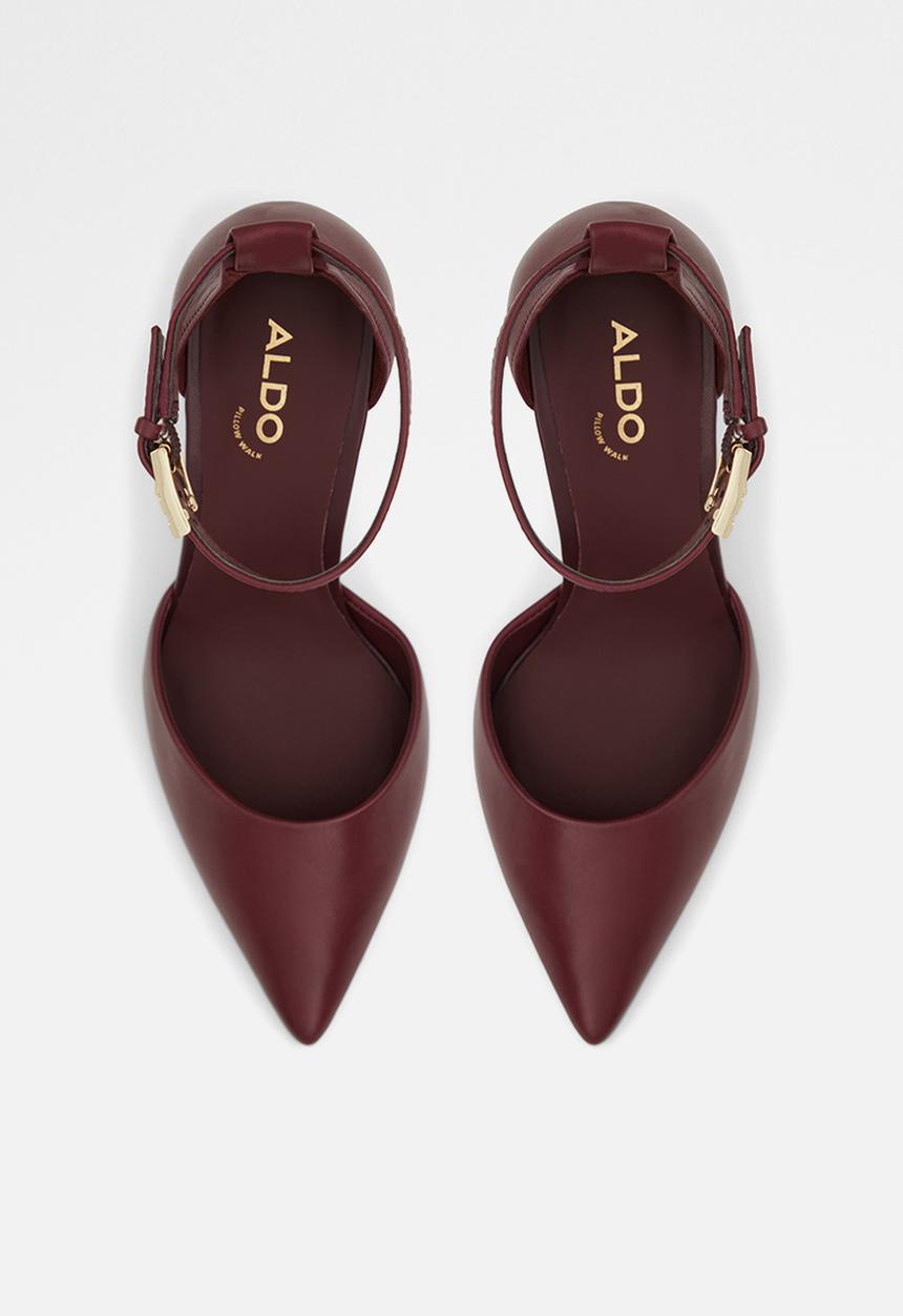 ALDO - Blige leather heel - burgundy