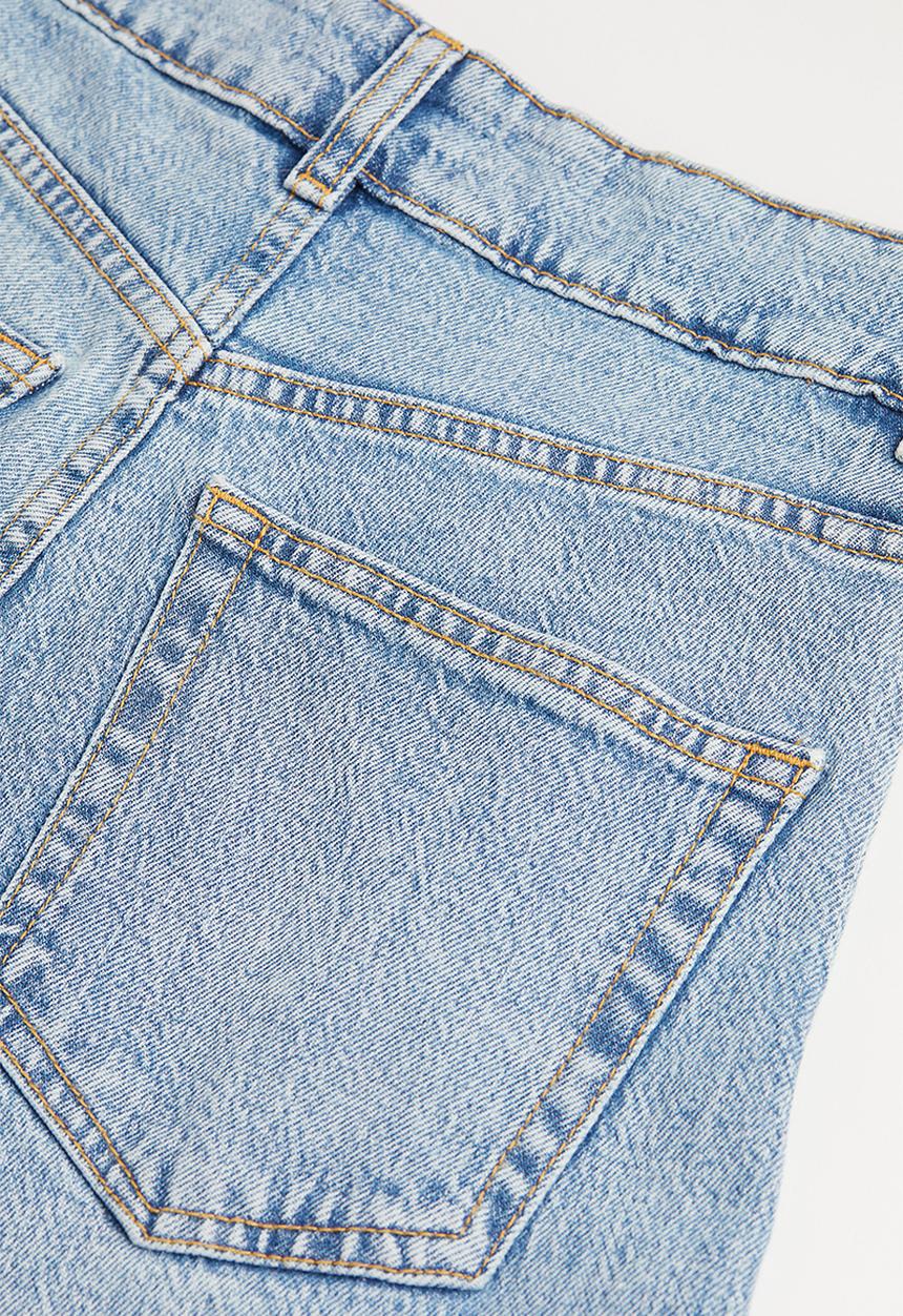 H&M - Wide high jeans - light denim blue