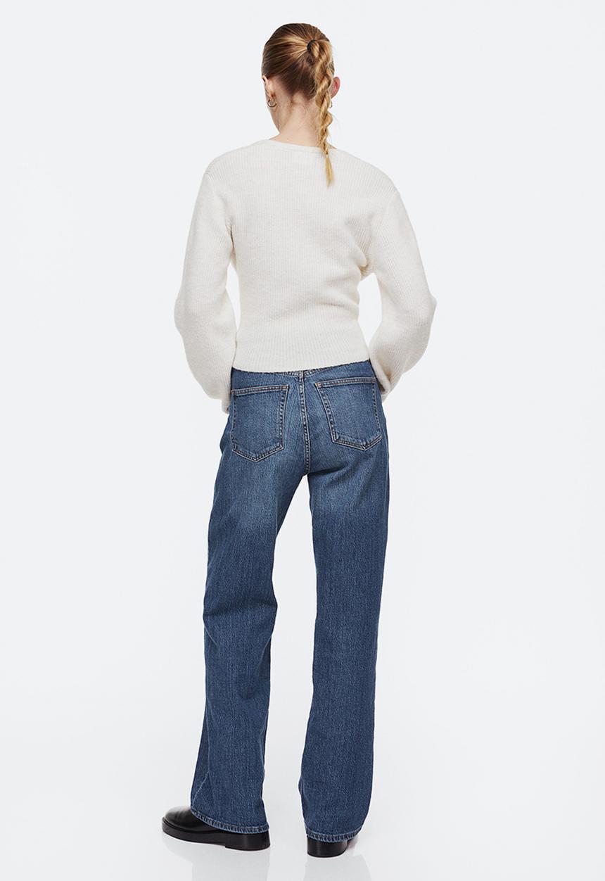 H&M - Wide high jeans - denim blue