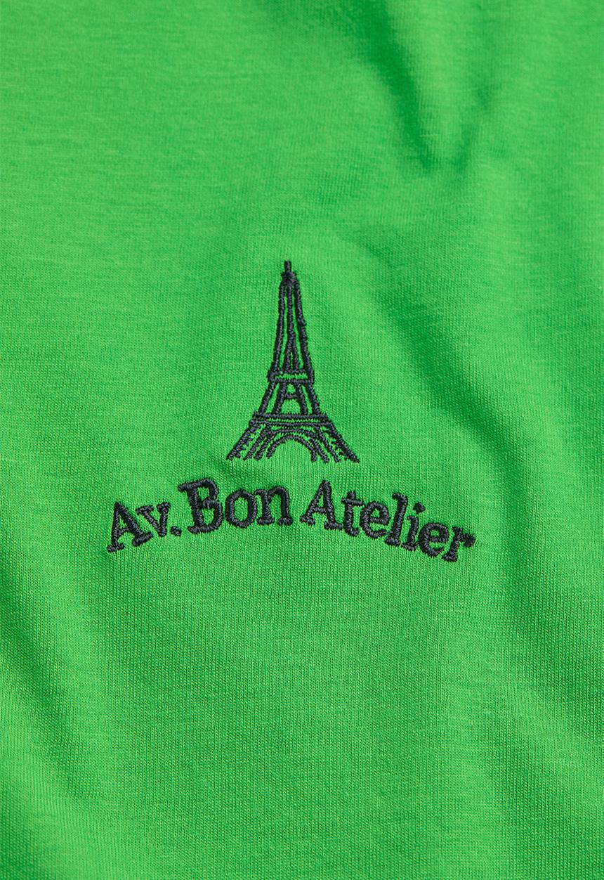 H&M - Print-motif T-shirt - bright green/eiffel tower