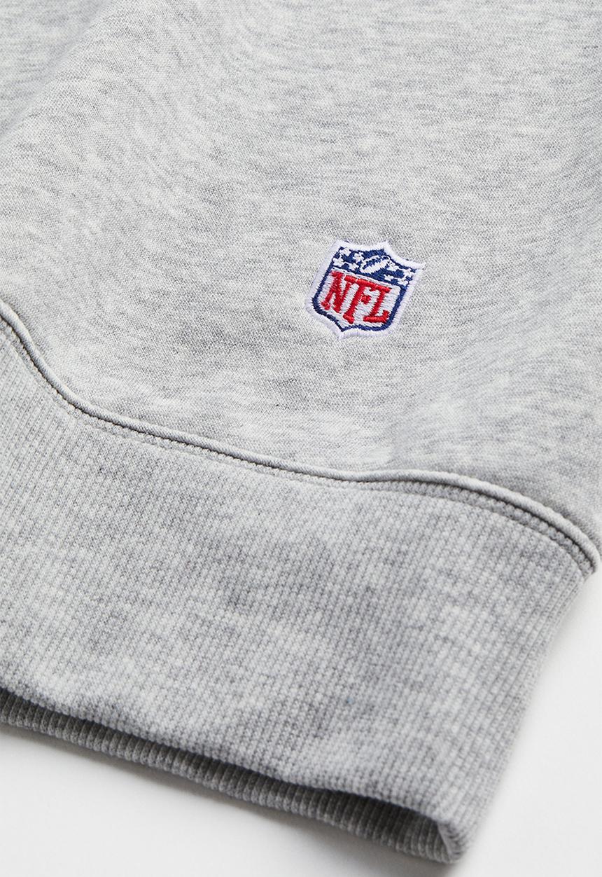 H&M - Oversized sweatshirt - grey marl/new york giants