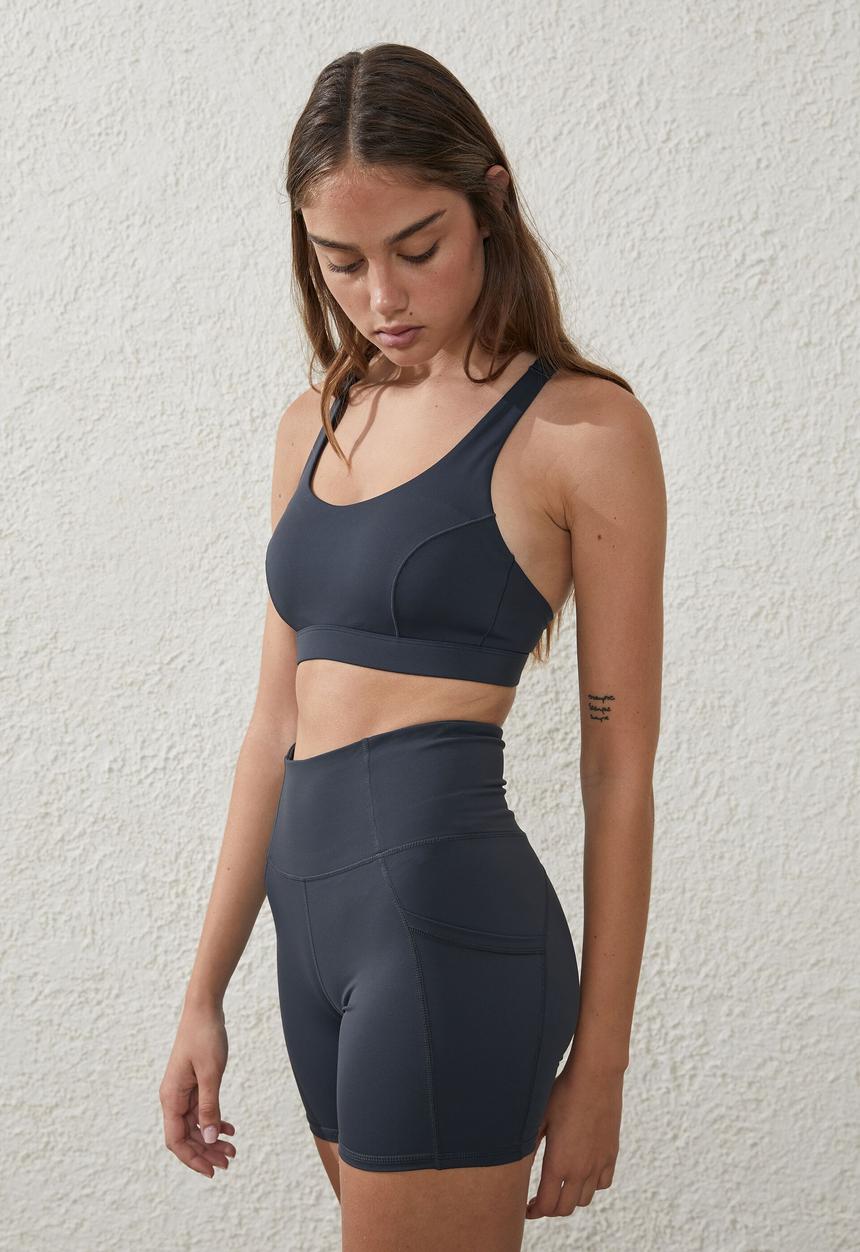 Cotton On - Ultimate booty shaper bike short - element blue