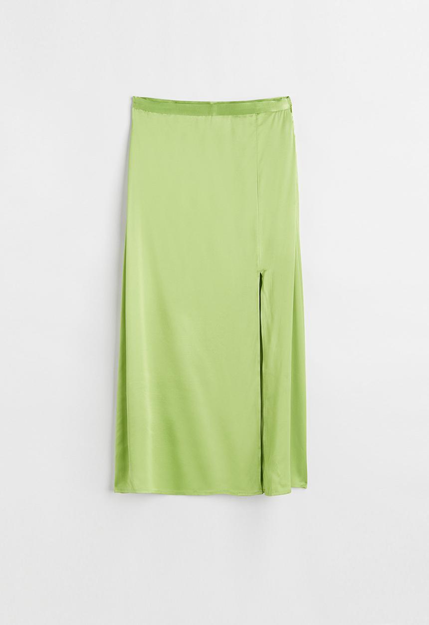 H&M - Viscose skirt - lime green