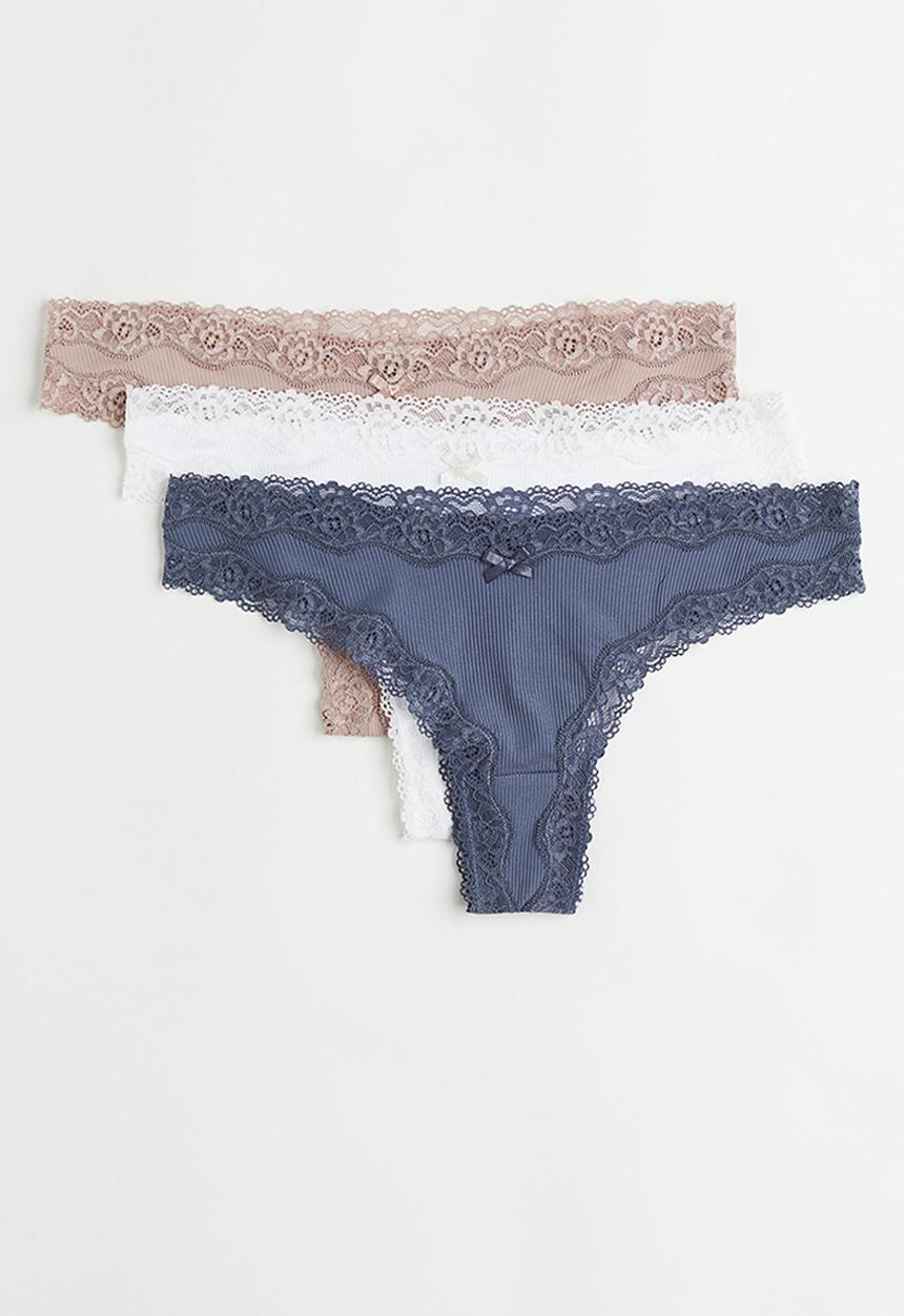 H&M - 3 Pack brazilian briefs - multi