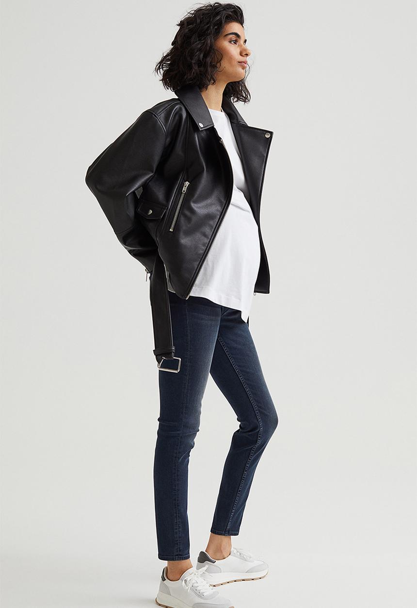 H&M - Mama super skinny jeans - dark denim blue