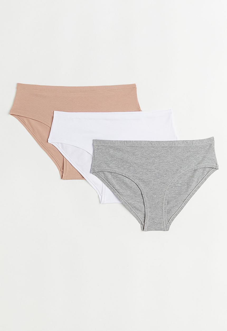 H&M - 3 Pack cotton hipster briefs - multi