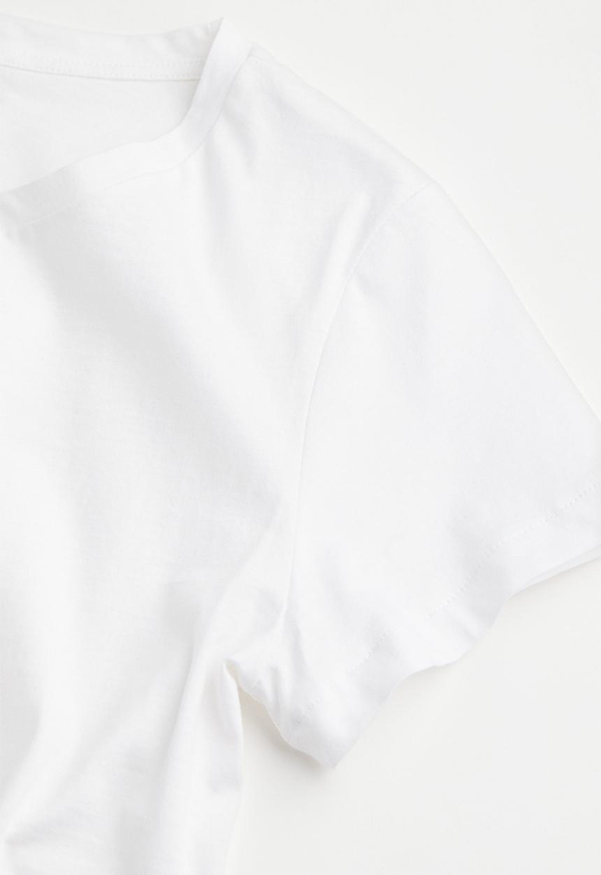 H&M - Cotton T-shirt - white 
