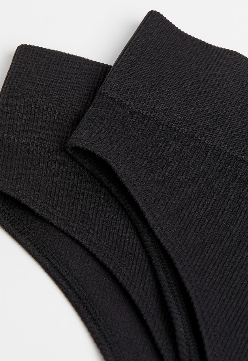 H&M - 2 Pack brazilian briefs - black 