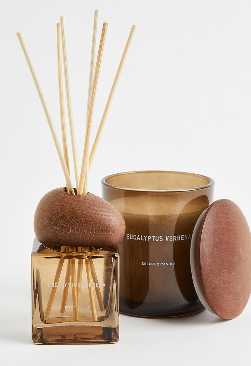H&M - Scented candle in glass holder - brown