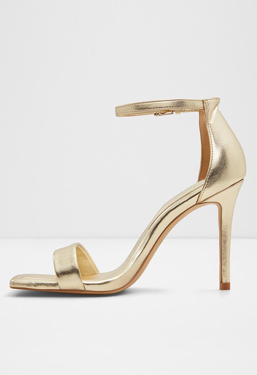 ALDO - Renza leather heel - gold 