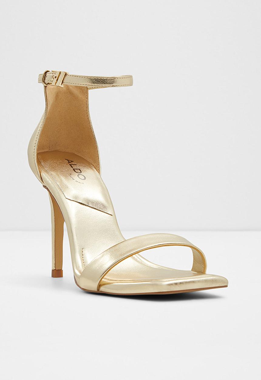 ALDO - Renza leather heel - gold 