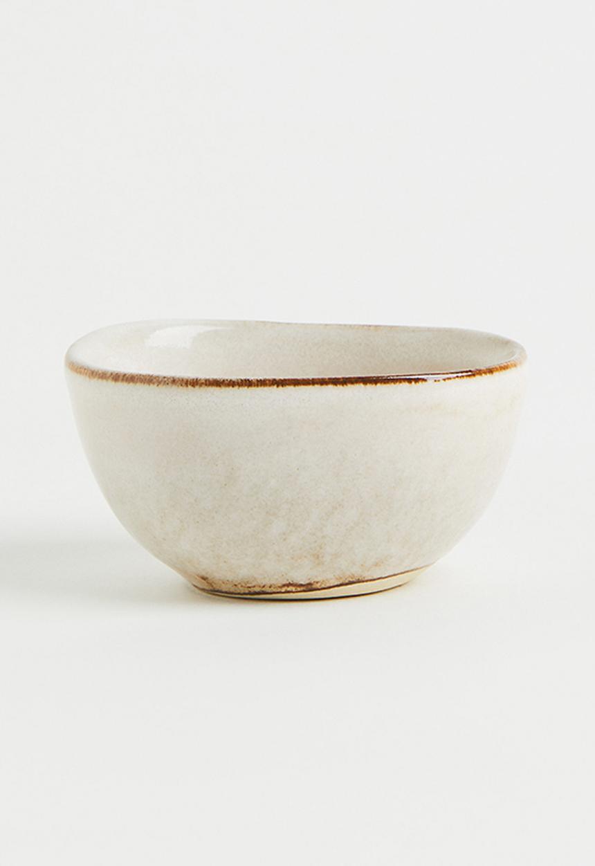 H&M - Small stoneware bowl - beige