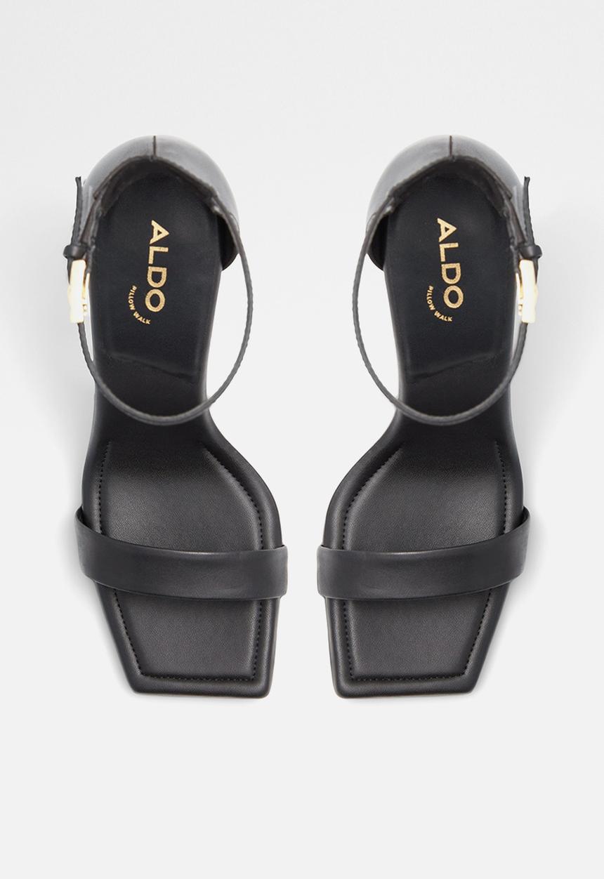 ALDO - Renza leather heel - black