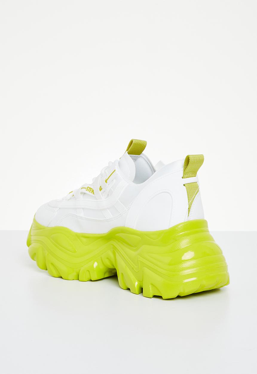 Steve Madden - Recoupe sneaker - white & lime