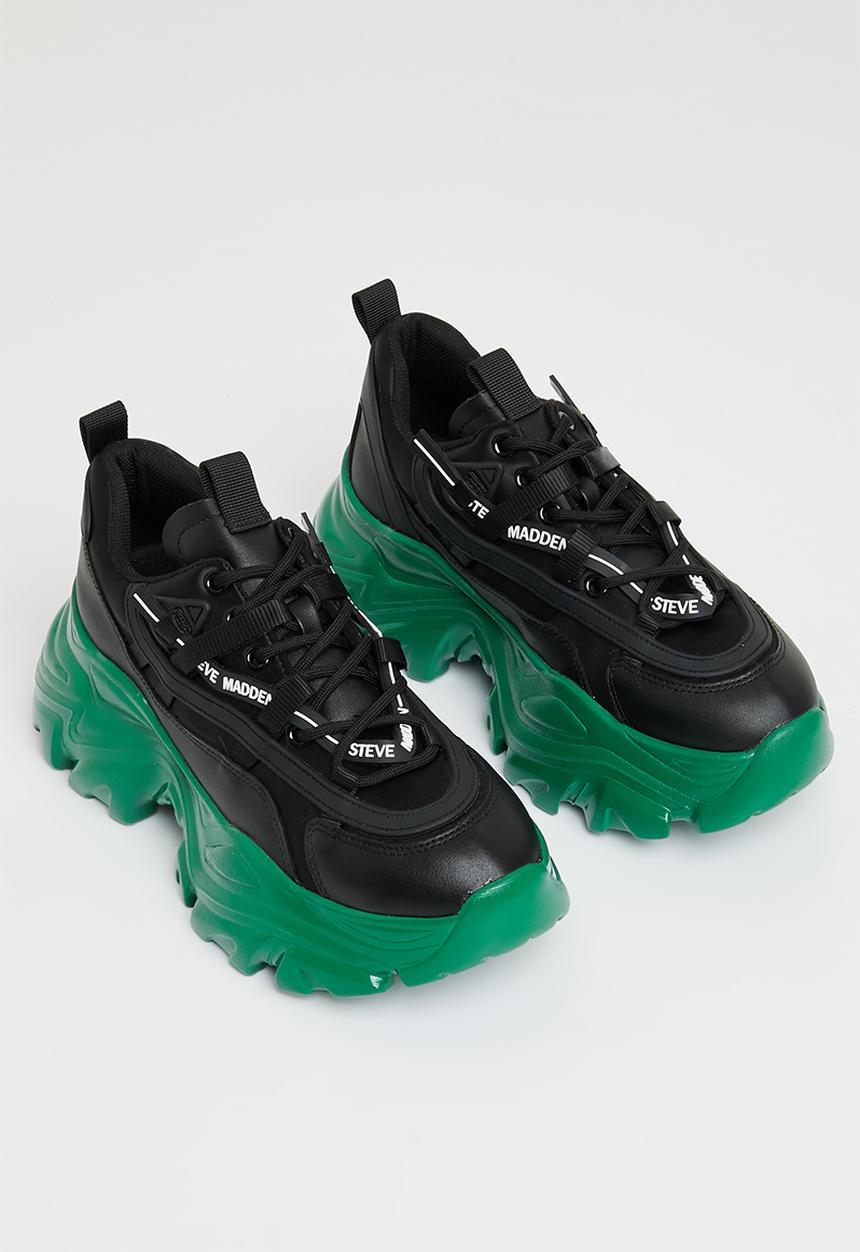 Steve Madden - Recoupe sneaker - black & green 