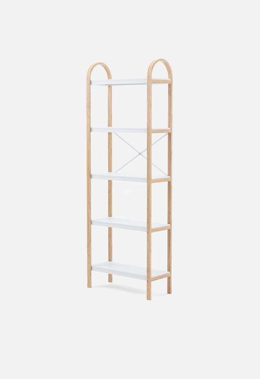 Umbra - Bellwood freestanding shelves 5 tier - white & natural